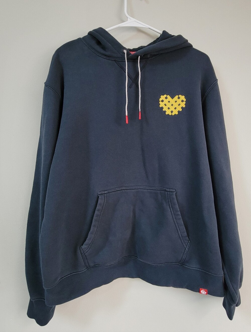 Chick-Fil-A Originals Waffle Fry Blue Hoodie Size Large Workwear Uniform
